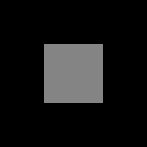 A box generated using flat shading.