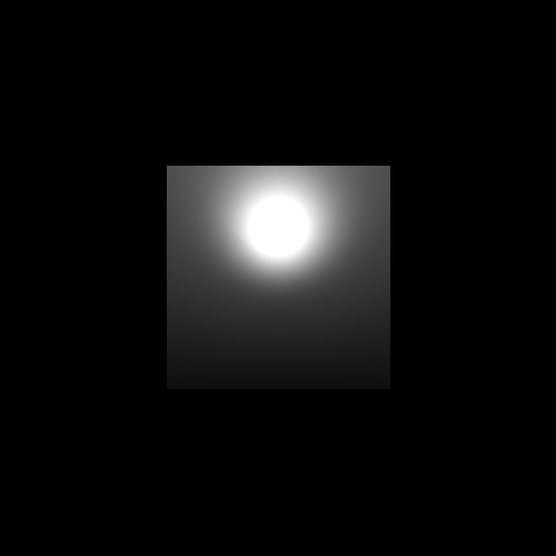 A box generated using flat shading.