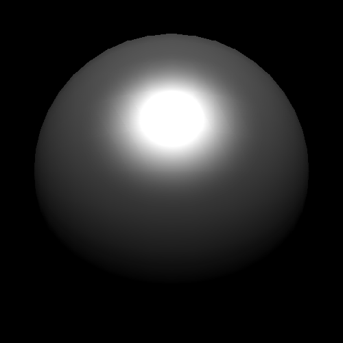 A sphere generated using flat shading.